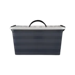 16L Storage Container Grey with Carry Handle