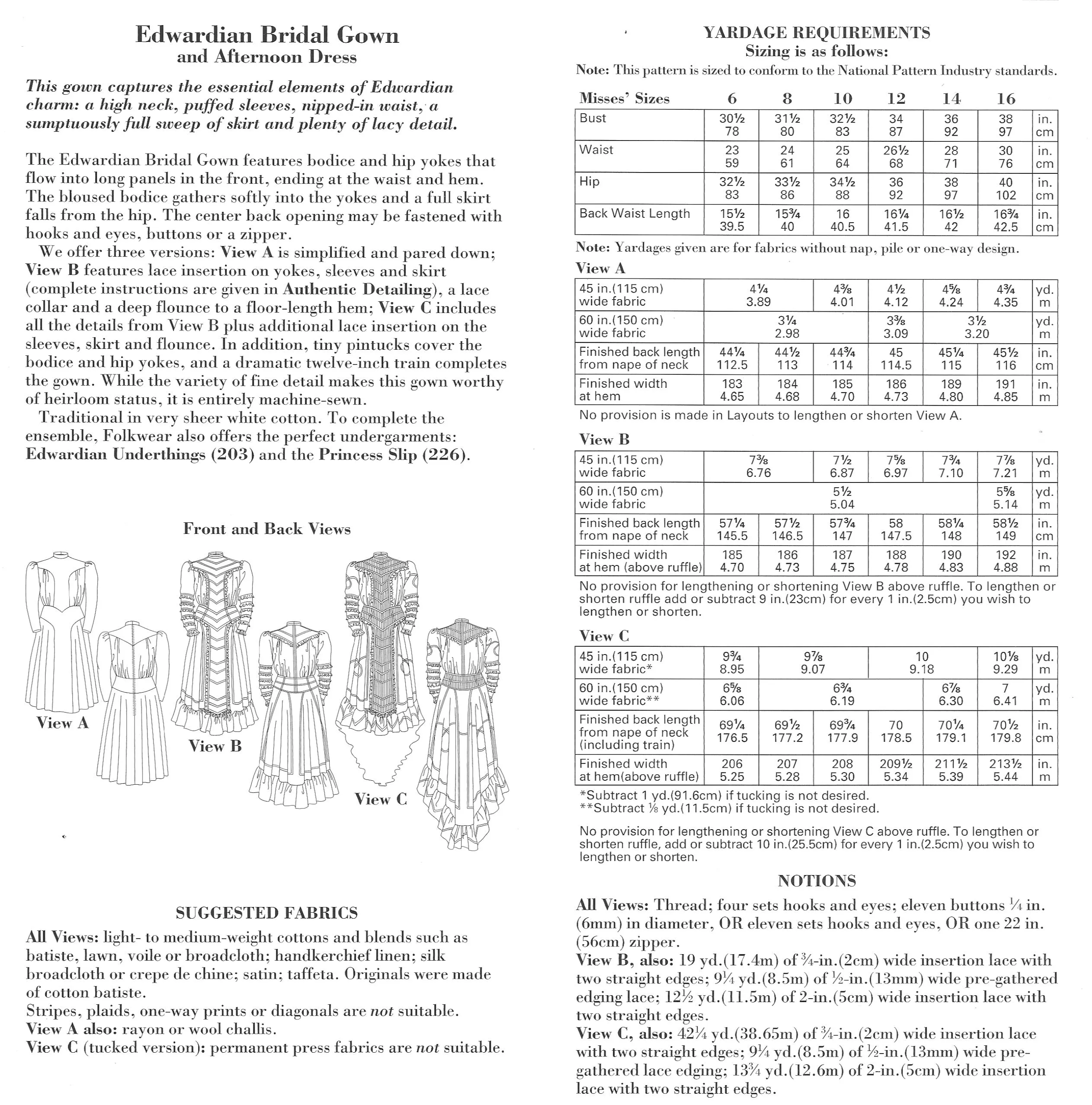 227 Edwardian Gown - PDF