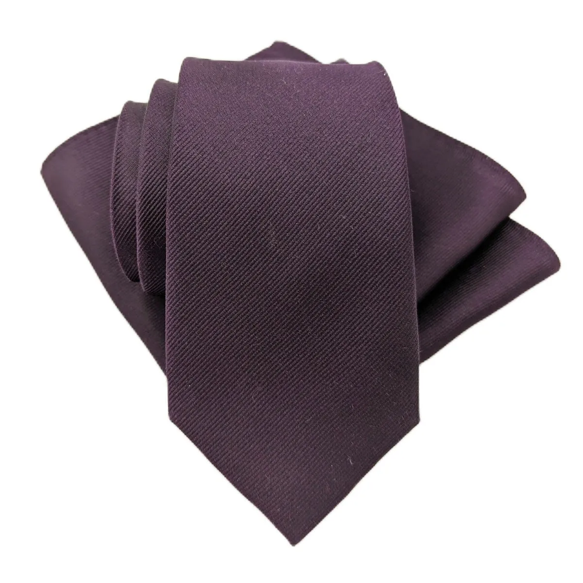 Aubergine Silk Pocket Square