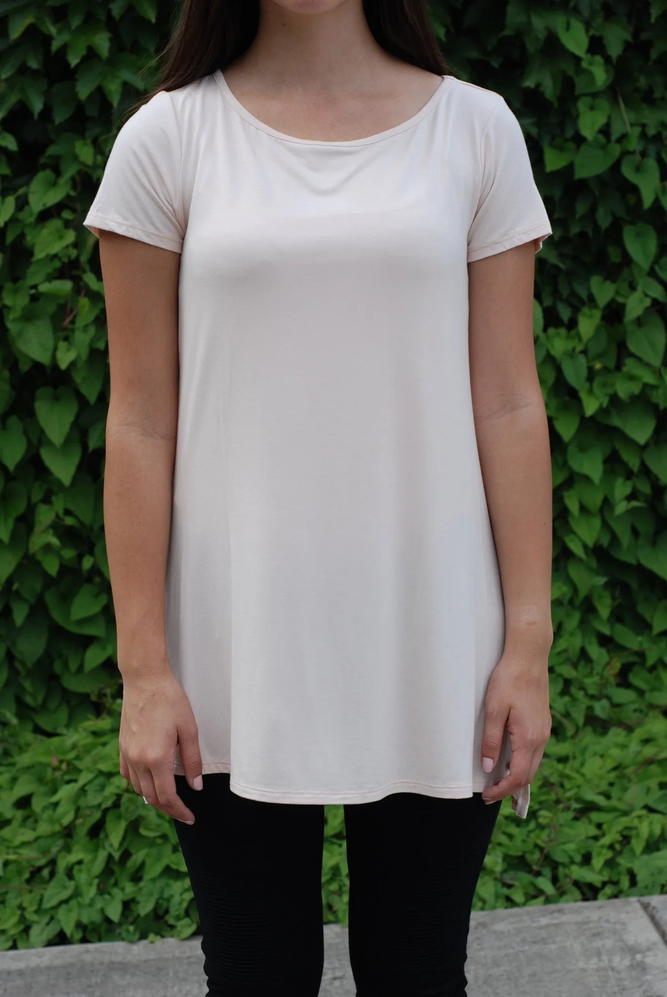 Bamboo Side-Slit Tee