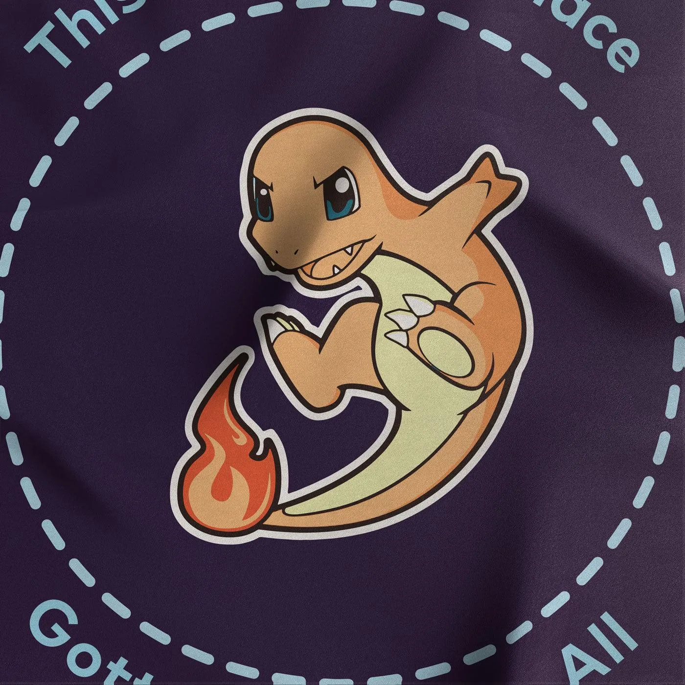 Charmander handkerchief Pokemon 100% Cotton Catch them all