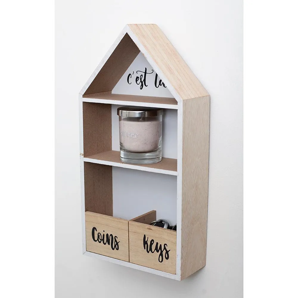 Coins and Keys Storage Rack - White