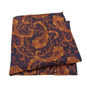 Copper Vintage Paisley Pocket Square