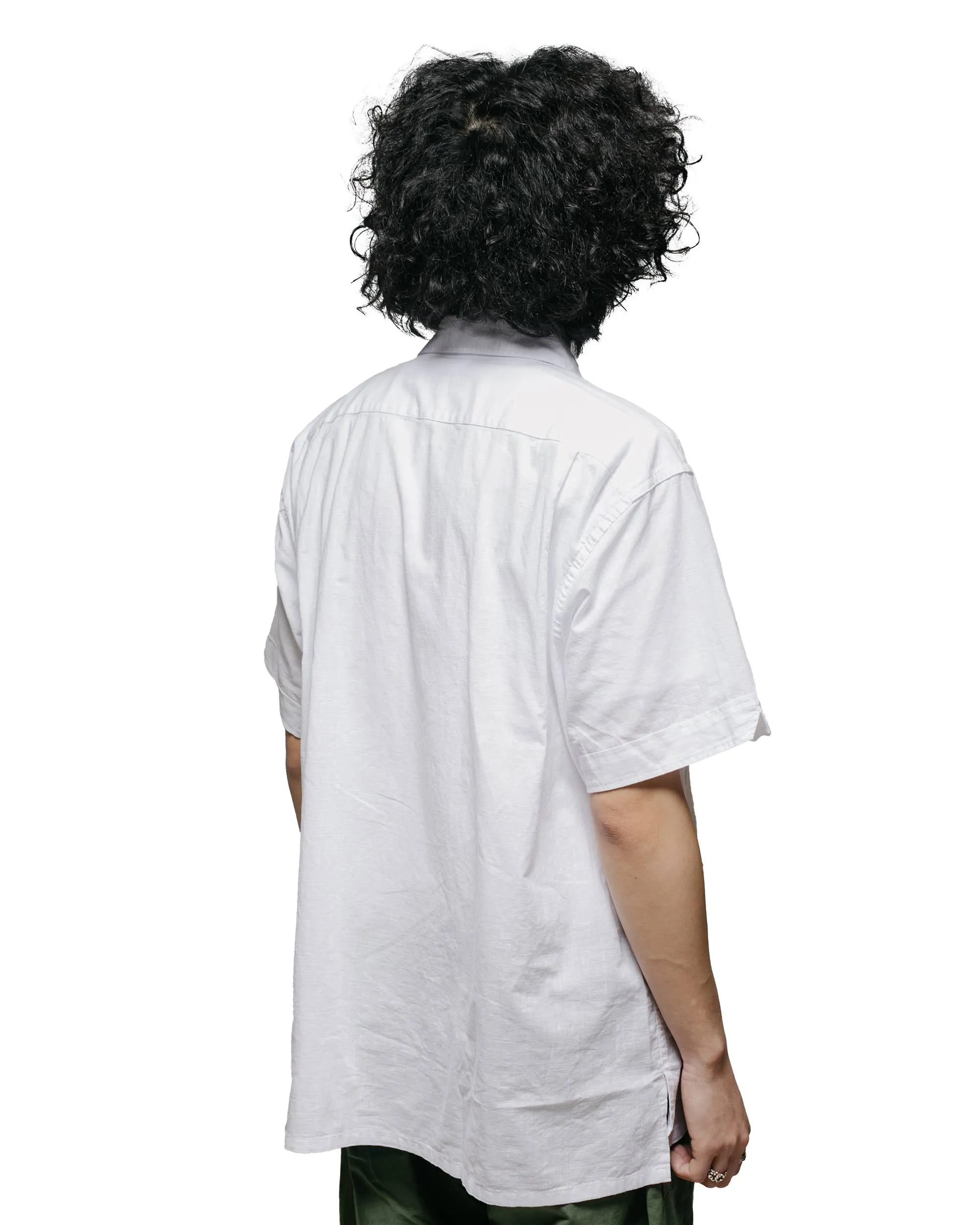 Engineered Garments Camp Shirt White Cotton Handkerchief