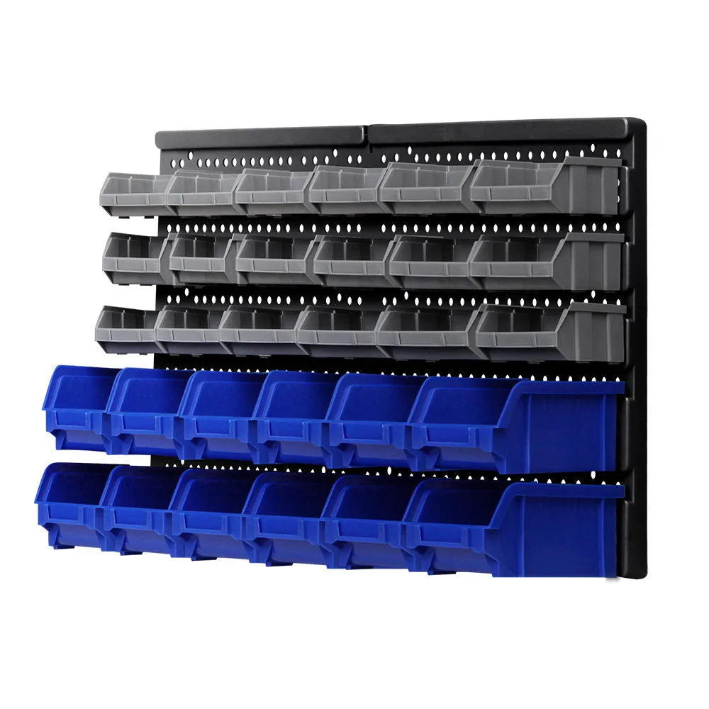 Giantz 30 Bin Wall Mounted Rack Storage Organiser