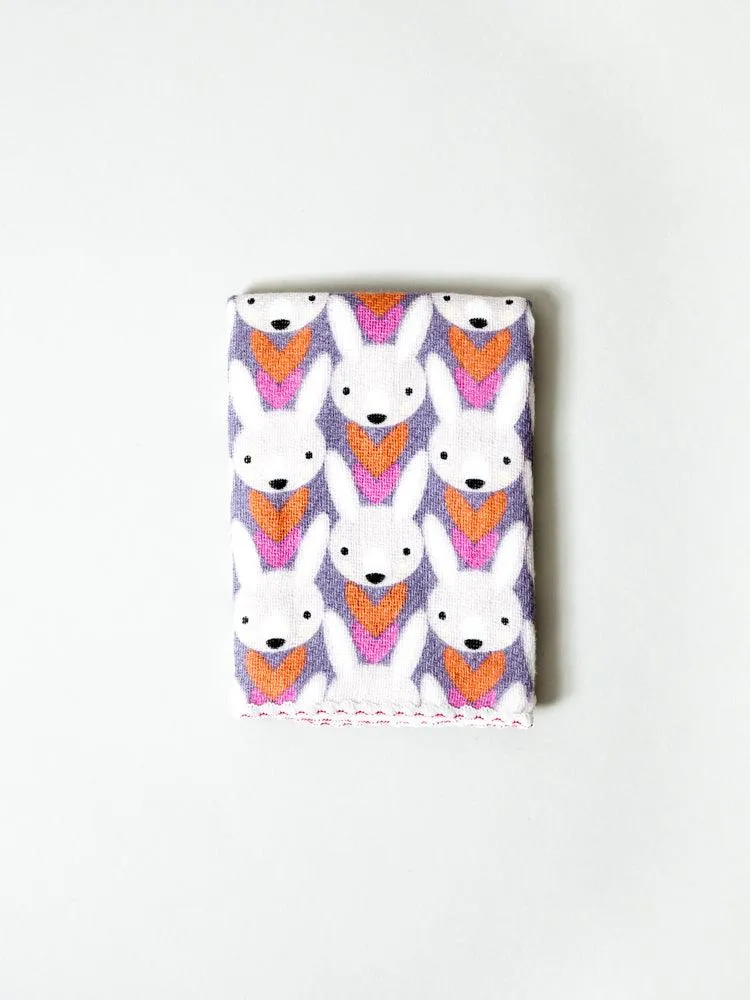 Haikara Little Handkerchief, Pink Bunny