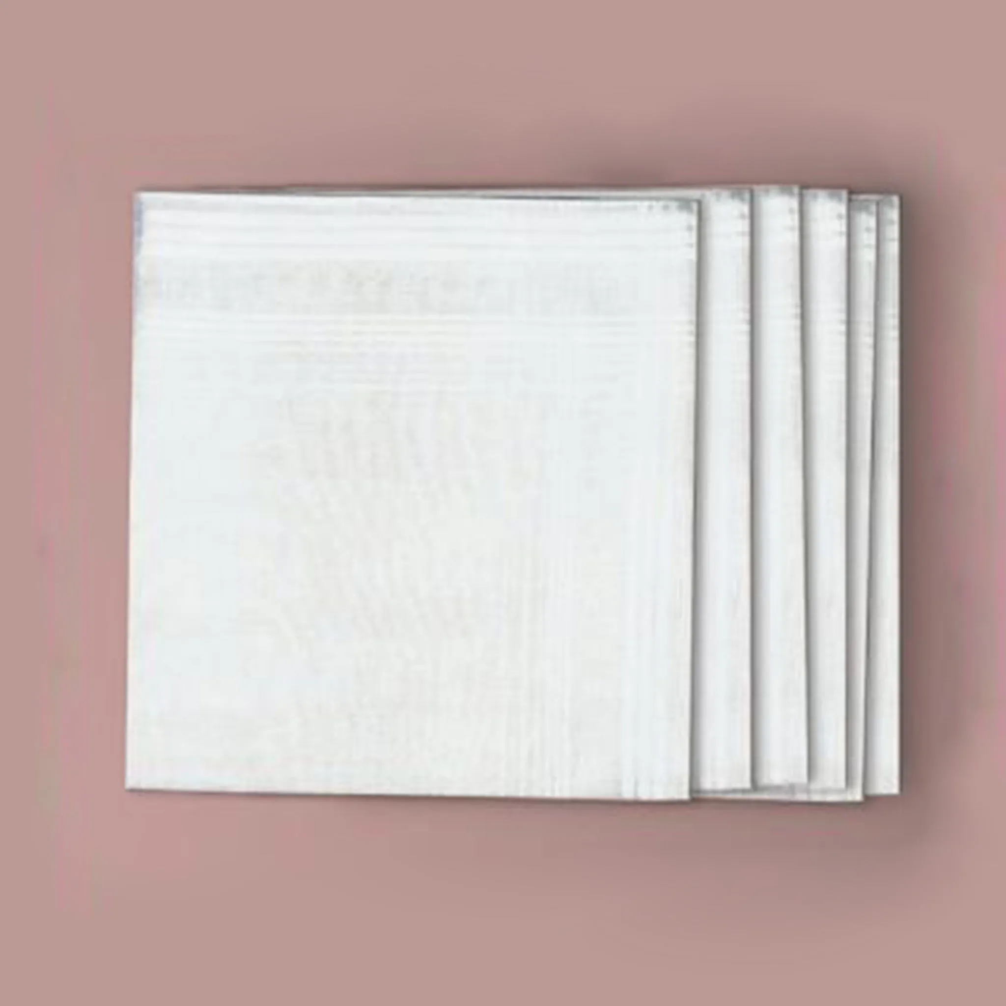 Ladies White Everyday Cotton Handkerchiefs - Pack of 6