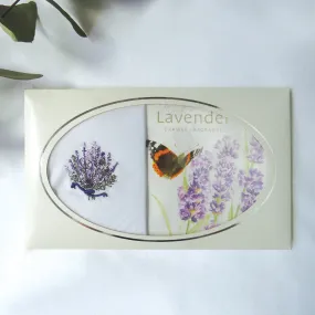 Lavender Cotton Handkerchief & Fragrance Sachet Set