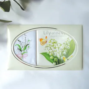 Lily of the Valley Cotton Handkerchief & Fragrance Sachet Set