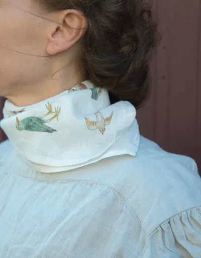 Linen Handkerchief {Birds}