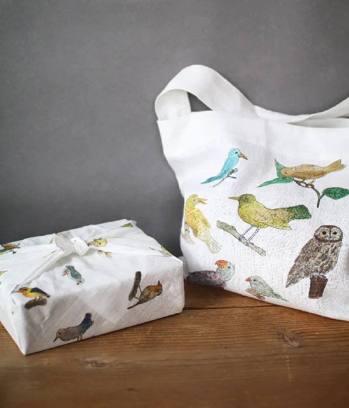 Linen Handkerchief {Birds}