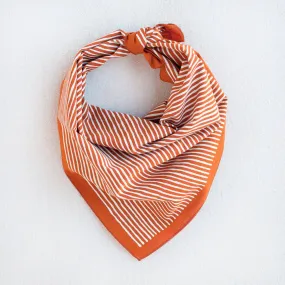 Marmalade Orange Striped Bandana