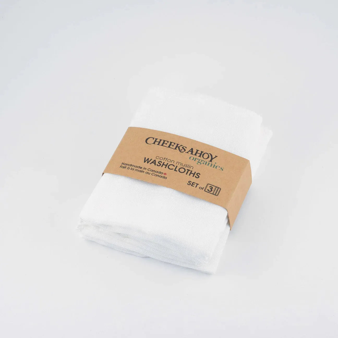 Organic Cotton Muslin Washcloth