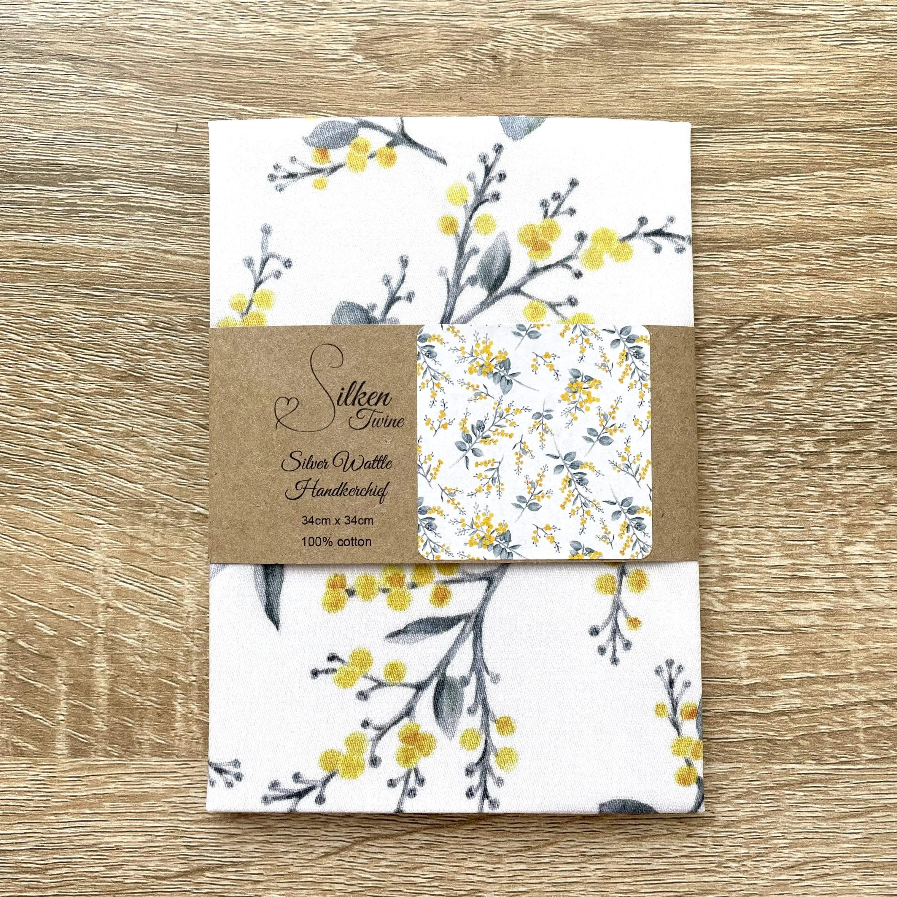 Silver Wattle Handkerchief