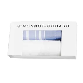 Simonnot Godard Pocket Square 2 Pack (Box Set)