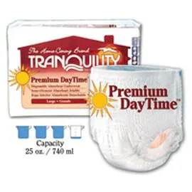 Tranquility Premium DayTime Adult Disposable Absorbent Underwear, Latex-Free, Large (44"- 54", 170 - 210 lb) - One pkg of 16 each