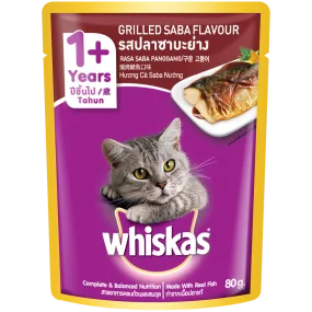 Whiskas Pouch Grilled Saba 80g