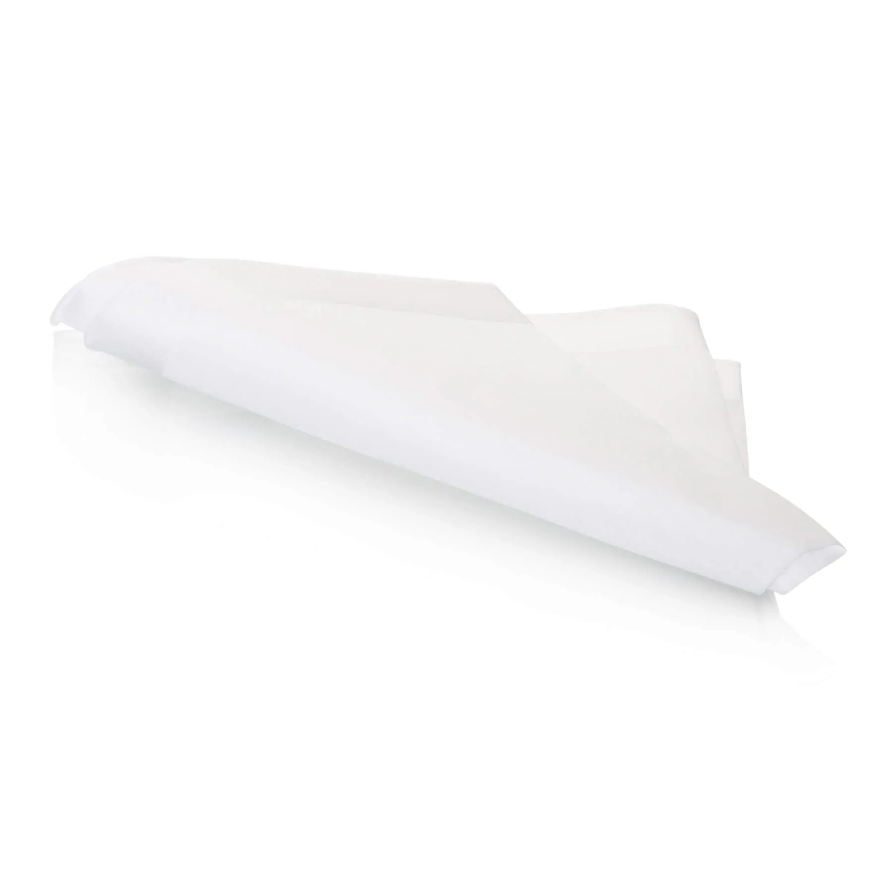 'White Satin Border' Hand-Rolled Ladies Swiss Cotton Handkerchief